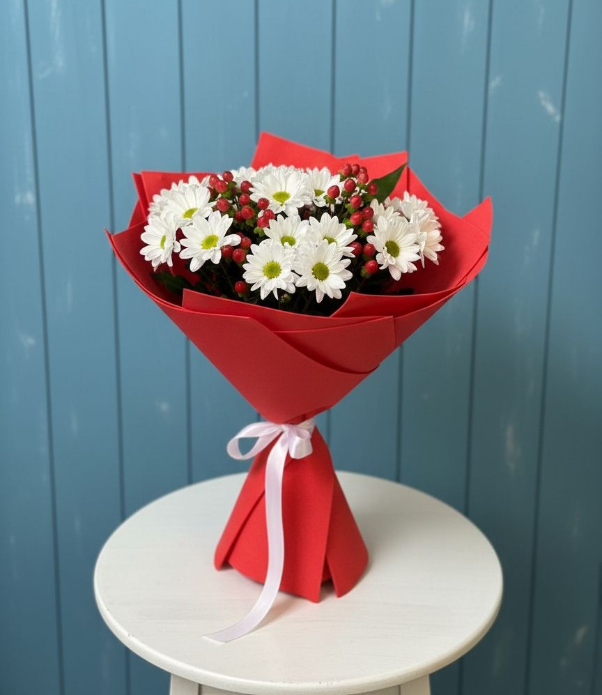 Букет цветов из: Хризантемы в Большое Гридино