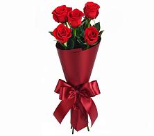 Букет 5 Красных роз Эдлесс Лав в Большое Гридино