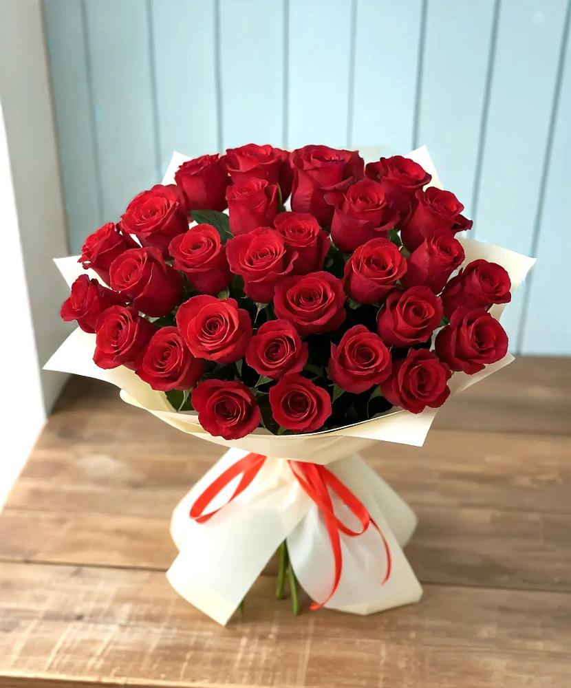 Букет 29 Красных роз в Большое Гридино
