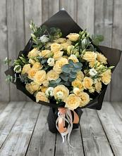 Букет цветов из:  Розы и Лизиантусы в Большое Гридино