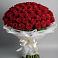 Букет 101 Красная роза Блэк Мэджик в Большое Гридино