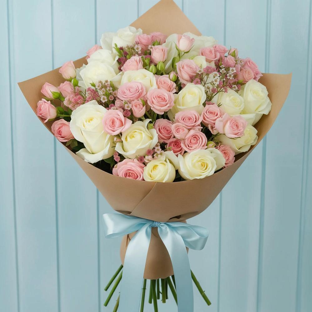 Букет цветов из: Розы в Большое Гридино