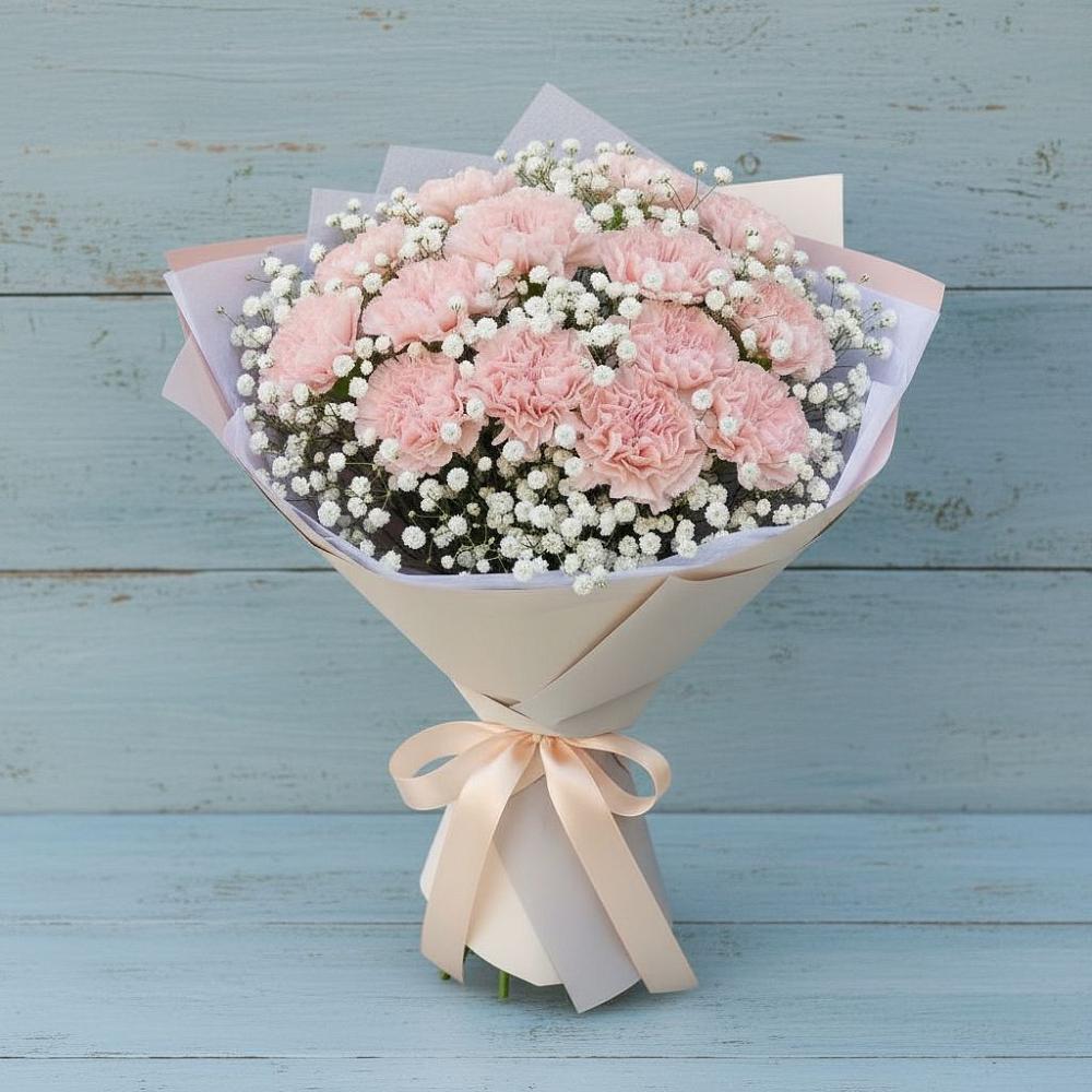 Букет цветов из: Гвоздики в Большое Гридино