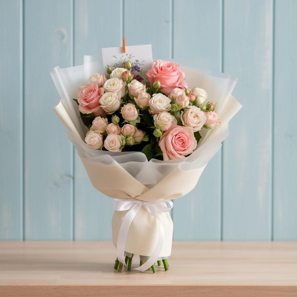 Букет цветов из: Розы в Большое Гридино