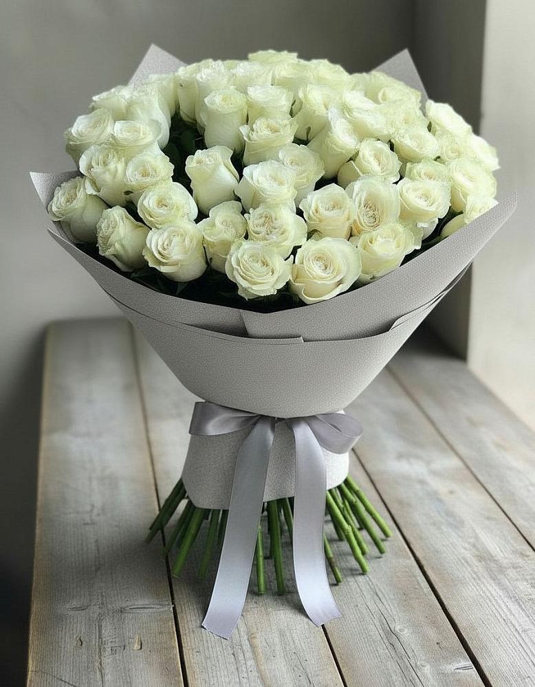 Букет 35 Белых роз в Большое Гридино