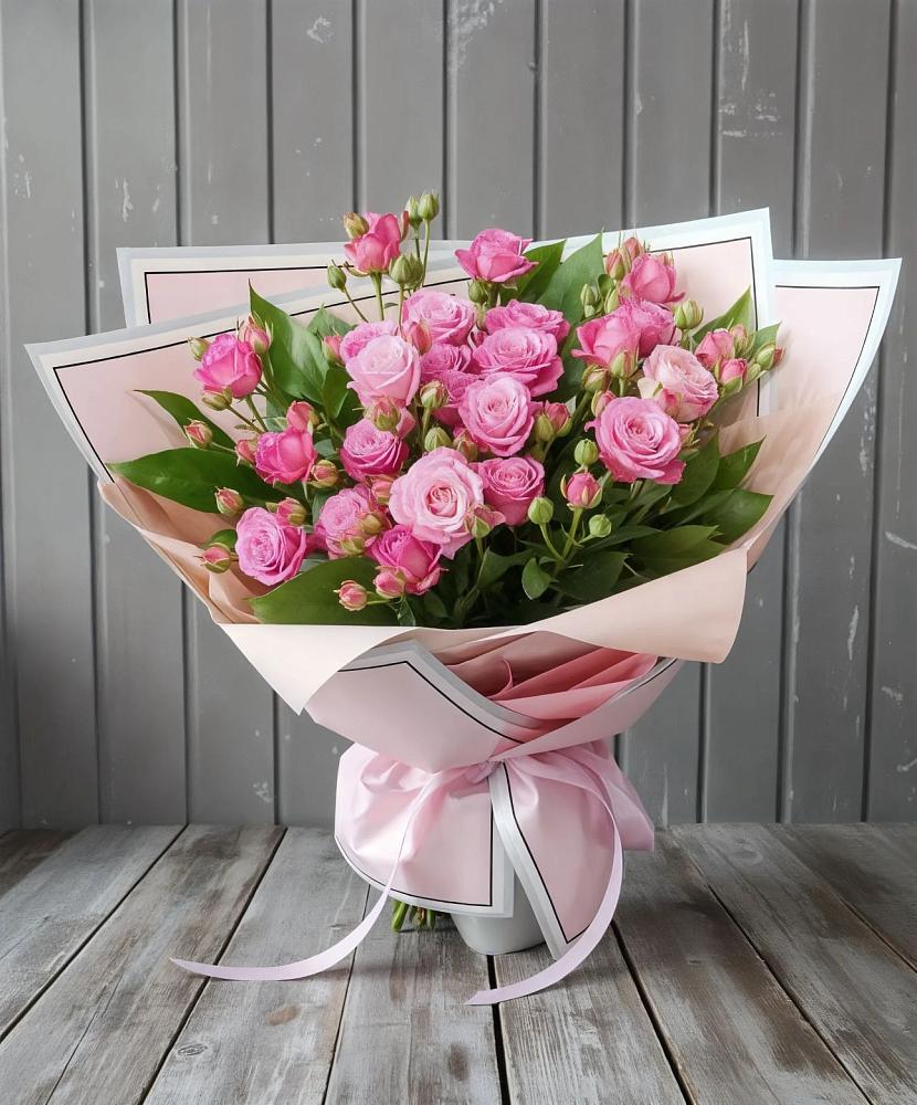 Букет Розовый кустик в Большое Гридино