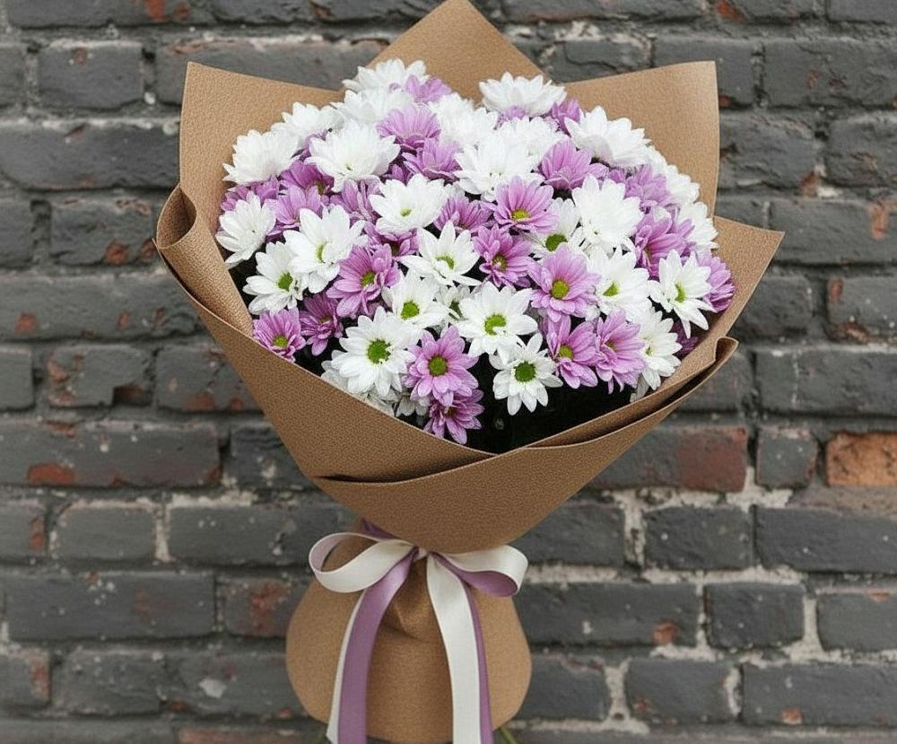 Букет цветов из: Хризантемы в Большое Гридино
