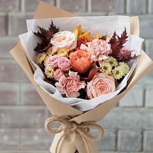 Букет цветов из:  Гвоздики, Хризантемы и Розы в Большое Гридино