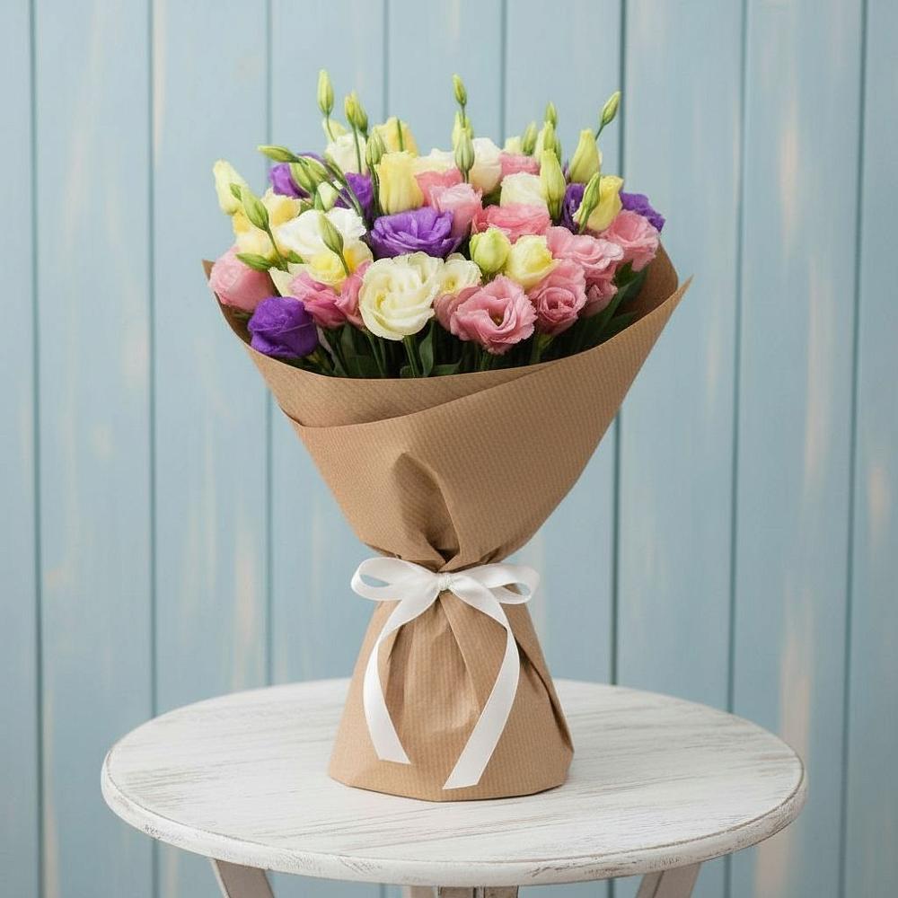 Букет цветов из: Лизиантусы в Большое Гридино