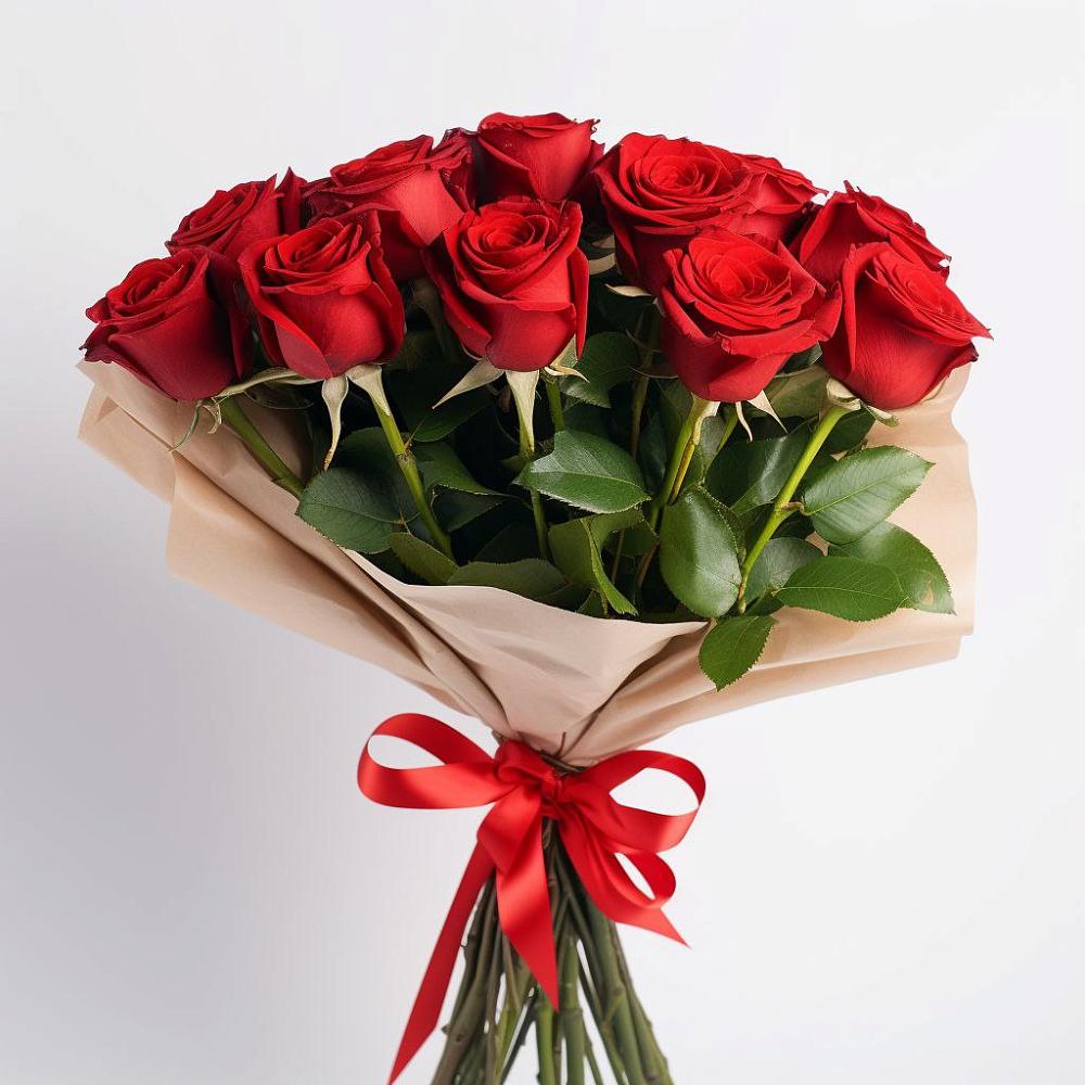 Букет 11 Красных роз Эдлесс Лав в Большое Гридино