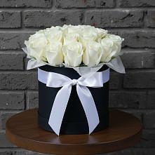 Цветочная композиция из Розы в шляпной коробке #REPLACE_PRED# Большое Гридино